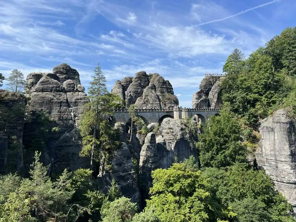 Most Bastei - atrakcje Saskiej Szwajcarii