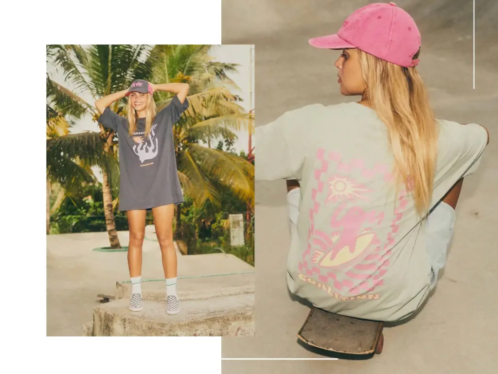 Streetwear od Coalition sukienka i tshirt z printami